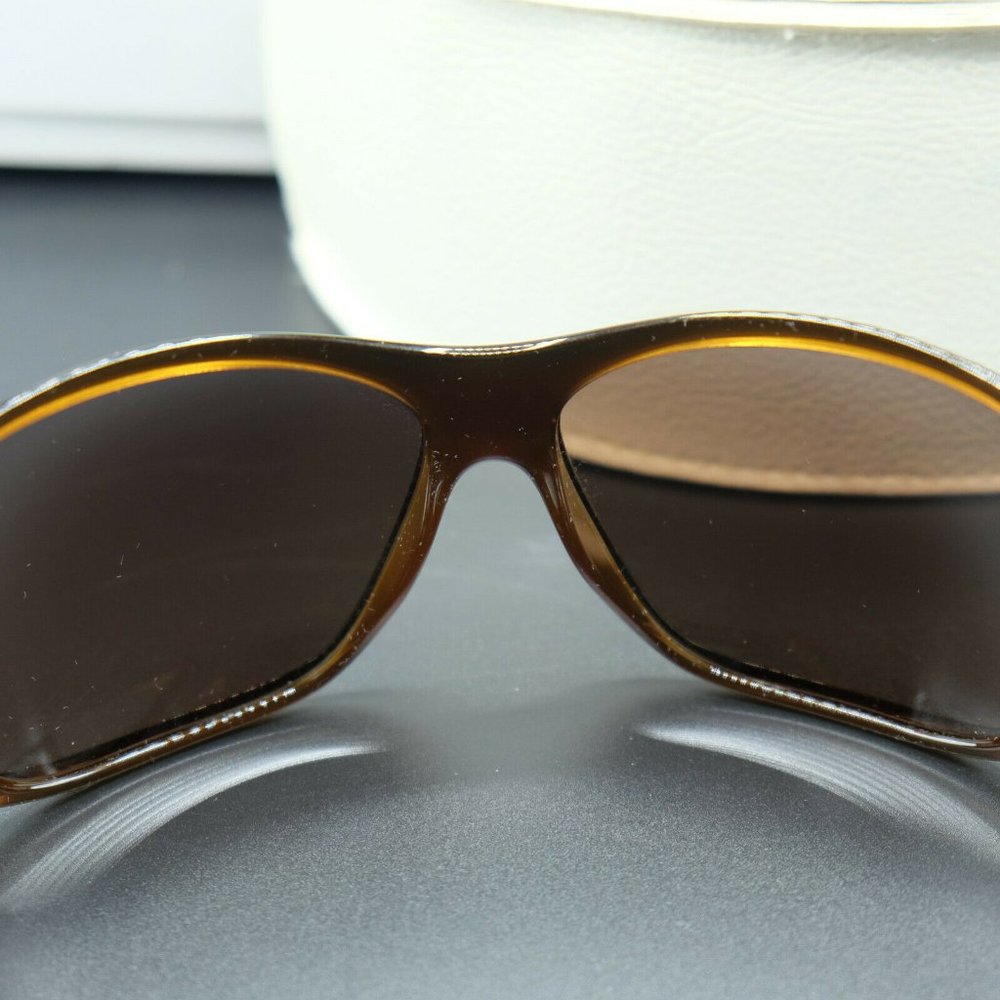 VERSACE Sunglasses 4133B 724 73 Brown Frame Lens Made in Italy - Picture 8 of 10